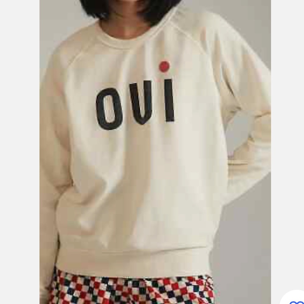Clare V Oui Cream Sweatshirt